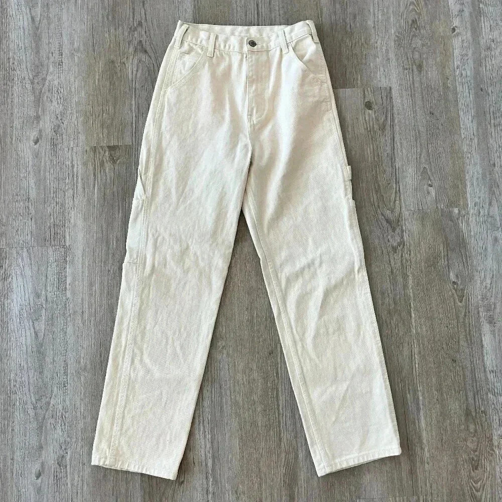 Womens J. Galt Cream Carpenter Jeans - S / 24